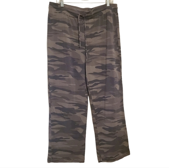 Rachel Zoe | Women's Camo Print Drawstring Pullon Lounge Pants (Size 1X) - Picture 1 of 11